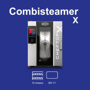 Le CombiSteamer X 10 niveaux GN 1/1 est le modèle le plus performant de la gamme, pensé pour les cuisines à très haute exigence. Doté des dernières innovations Unox, il offre une rapidité de chauffe exceptionnelle, une gestion automatisée de la vapeur et une précision au degré près. Idéal pour les grands restaurants, hôtels, cantines, collectivités et unités de production. Avec sa grande capacité et son intelligence intégrée, il optimise le rendement tout en réduisant les coûts énergétiques. Disponible chez Gastromachines SA, votre référence en fours combinés professionnels en Suisse romande.
