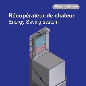 Système de récupération de chaleur intégré avec échangeur thermique auto-nettoyant, optimisant les performances et limitant les émissions de vapeur.